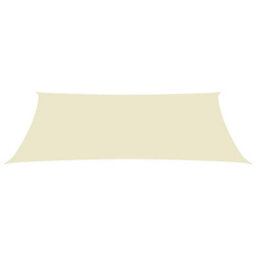 Berkfield Sunshade Sail Oxford Fabric Rectangular 2X5 M Cream - thumbnail 2