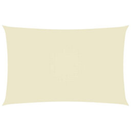 Berkfield Sunshade Sail Oxford Fabric Rectangular 2X5 M Cream - thumbnail 1