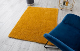A.unique Home Rome Shaggy Living Room Bedroom Rug 110Cm X 150Cm - Ultra-Soft 1050Gsm - 2.5Cm Low Pile Shaggy Rug - Mustard - thumbnail 2