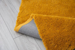 A.unique Home Rome Shaggy Living Room Bedroom Rug 110Cm X 150Cm - Ultra-Soft 1050Gsm - 2.5Cm Low Pile Shaggy Rug - Mustard - thumbnail 4