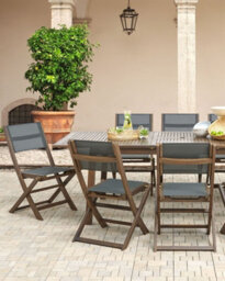 Beliani Set Of 2 Garden Chairs Cesana Acacia Wood Dark Brown - thumbnail 2