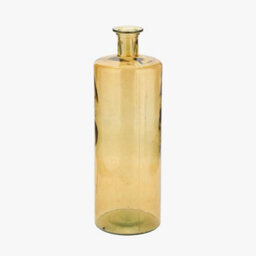 Pacific Lifestyle Tall Amber Recycled Glass Bottle Vase - thumbnail 2