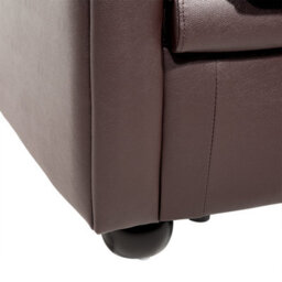 Beliani Living Room Set 4 Seater Chesterfield Leather Brown - thumbnail 8