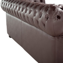 Beliani Living Room Set 4 Seater Chesterfield Leather Brown - thumbnail 9