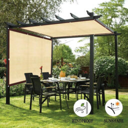 Yellow 3X4M Rectangular Shade Sail Uv Resistant Breathable - thumbnail 3