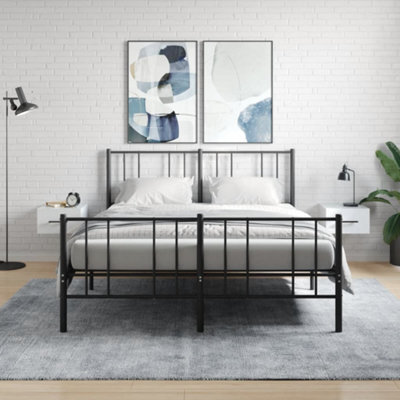 Berkfield Wall-Mounted Bedside Cabinets 2 Pcs High Gloss White 35X35X20 Cm - image 1