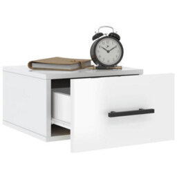 Berkfield Wall-Mounted Bedside Cabinets 2 Pcs High Gloss White 35X35X20 Cm - thumbnail 4