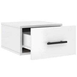 Berkfield Wall-Mounted Bedside Cabinets 2 Pcs High Gloss White 35X35X20 Cm - thumbnail 7
