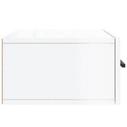 Berkfield Wall-Mounted Bedside Cabinets 2 Pcs High Gloss White 35X35X20 Cm - thumbnail 8