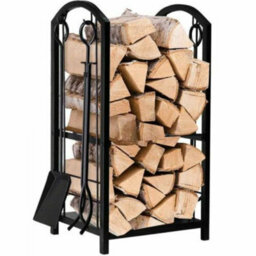 Large Firewood Storage Rack With Tools - thumbnail 3
