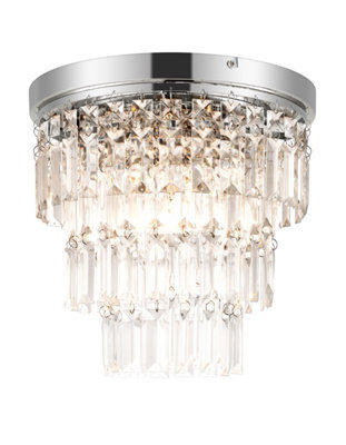 GoodHome Asuia Gloss Metal & Plastic Led Chandelier Ceiling Light - image 1