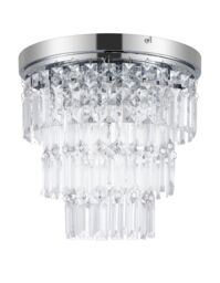 GoodHome Asuia Gloss Metal & Plastic Led Chandelier Ceiling Light - thumbnail 3