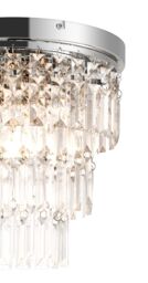 GoodHome Asuia Gloss Metal & Plastic Led Chandelier Ceiling Light - thumbnail 4