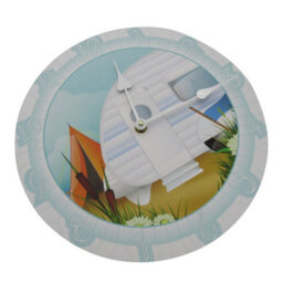 SecureFix Direct Caravan Analogue Wall Clock (Decorative Decor Colourful Novelty Quirky Design Kitchen Living Room) - thumbnail 2