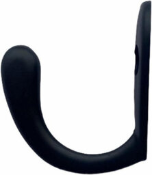 Premium Matt Black Single Robe Hooks (Pack Of 4) - Zinc Alloy Wall Hooks For Coats, Towels & Clothes - Hooks For Bathroom - thumbnail 2