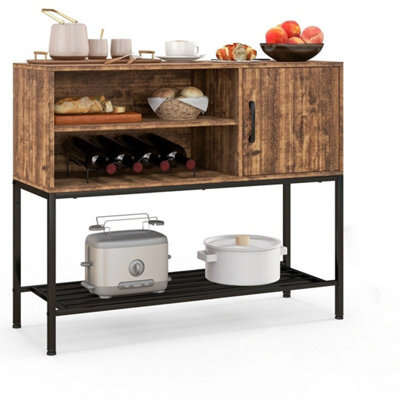 Wooden Sideboard Buffet Cabinet Coffee Bar Console Table - image 1