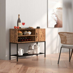 Wooden Sideboard Buffet Cabinet Coffee Bar Console Table - thumbnail 3