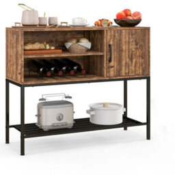 Wooden Sideboard Buffet Cabinet Coffee Bar Console Table