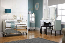 Birlea Palermo 4 Drawer Dressing Table Mirrored - thumbnail 8