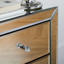 Birlea Palermo 4 Drawer Dressing Table Mirrored - thumbnail 3