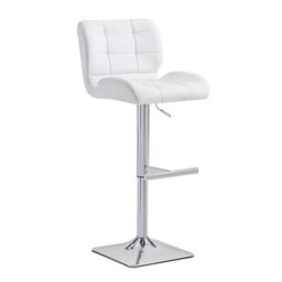 Furniture in Fashion Axara White High Gloss Bar Table With 4 Candid White Stools - thumbnail 3