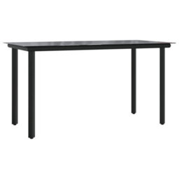Berkfield 7 Piece Garden Dining Set Black Pvc Rattan - thumbnail 7