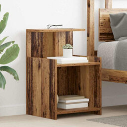 Berkfield Bedside Tables - 2 Pack - Old Wood - 40 X 35 X 60 Cm - Engineered Wood - thumbnail 4
