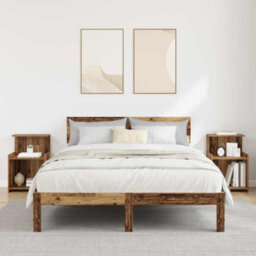 Berkfield Bedside Tables - 2 Pack - Old Wood - 40 X 35 X 60 Cm - Engineered Wood - thumbnail 1