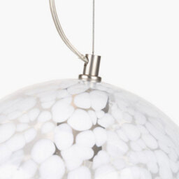 Pacific Lifestyle Speckled White Glass Pendant Ceiling Light - thumbnail 4