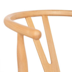 Nicholas Winter 8X Beech Wooden Danish Style Dining Chairs - Natural - Solid Wood Wish Beech Bone Wood Chairs - thumbnail 4