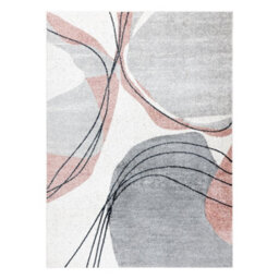 RugsX Carpet Fusion 5868 White Dark Pink - Lines, Modern, Abstract 120X170 Cm - thumbnail 2