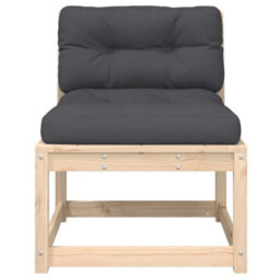 Walplus Garden Sofas With Cushions 2Pcs Solid Wood Pine - thumbnail 6