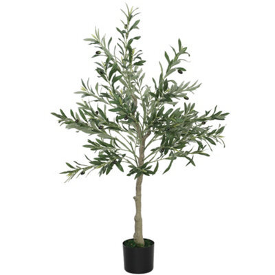Artificial Olive Tree, 120 Cm, Indoor Artificial Plant, Fake Plant Decoration For Home, Office, Living Room, Bedroom - image 1
