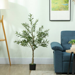 Artificial Olive Tree, 120 Cm, Indoor Artificial Plant, Fake Plant Decoration For Home, Office, Living Room, Bedroom - thumbnail 2