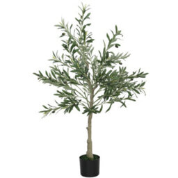 Artificial Olive Tree, 120 Cm, Indoor Artificial Plant, Fake Plant Decoration For Home, Office, Living Room, Bedroom - thumbnail 1