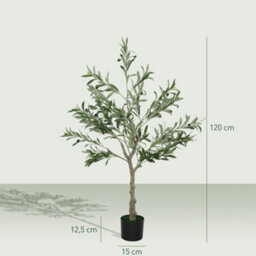 Artificial Olive Tree, 120 Cm, Indoor Artificial Plant, Fake Plant Decoration For Home, Office, Living Room, Bedroom - thumbnail 4