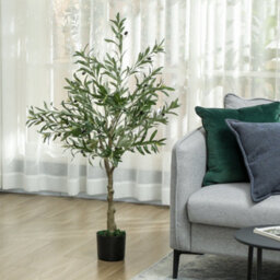 Artificial Olive Tree, 120 Cm, Indoor Artificial Plant, Fake Plant Decoration For Home, Office, Living Room, Bedroom - thumbnail 3