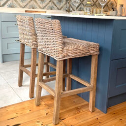 Kitchen Or Bar Stool Natural Wicker - thumbnail 2