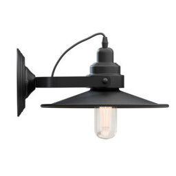 Modern Adjustable Swing Arm Wall Sconce Lamp Black Flat Shade Wall Mounted Light Fixture For Bedroom, Living Room,indoor Lighting - thumbnail 1