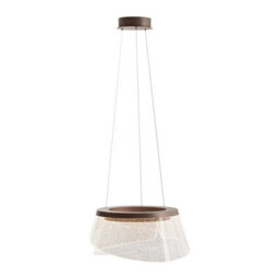 Luminosa Lighting Luminosa Foren Led Pendant Ceiling Light Brown 3000K Warm White