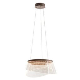 Luminosa Lighting Luminosa Foren Led Pendant Ceiling Light Brown 3000K Warm White - thumbnail 2