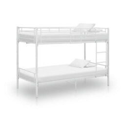 Berkfield Bunk Bed White Metal 90X200 Cm