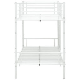 Berkfield Bunk Bed White Metal 90X200 Cm - thumbnail 4