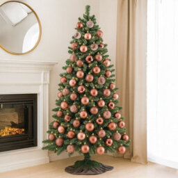 Neo Champagne 36Pcs Christmas Tree Ornaments Set Baubles Glitter Balls Holiday Festive Decorations - thumbnail 2