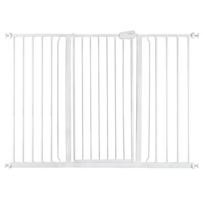 Safetots Extra Tall Metal Safety Gate Pressure Fit, 133.2Cm - 140.8Cm, White, 104Cm In Height, Extra Tall Baby Gate - image 1