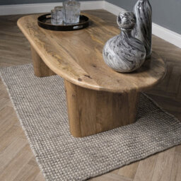 Elm Home And Garden Solid Mango Wood Wooden Coffee Table Part Assembled 40Cm High X 135Cm Wide X 60Cm Deep - thumbnail 3