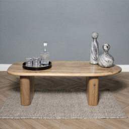 Elm Home And Garden Solid Mango Wood Wooden Coffee Table Part Assembled 40Cm High X 135Cm Wide X 60Cm Deep - thumbnail 2