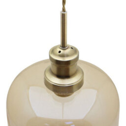 Long Life Lamps Company Modern Vintage Glass Gold Pendant Light M0203 - thumbnail 4