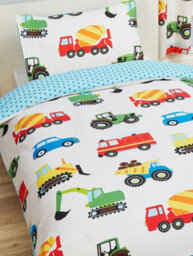 Trucks And Transport Junior Duvet Cover And Pillowcase Set - thumbnail 2