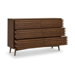 Kari Dark Oak 6 Drawer Chest - By Roseland Furniture - thumbnail 5